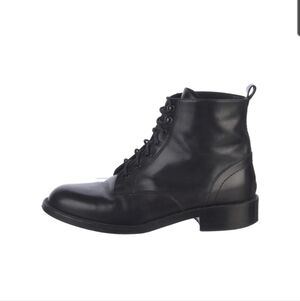 Saint Laurent Leather Combat Boots